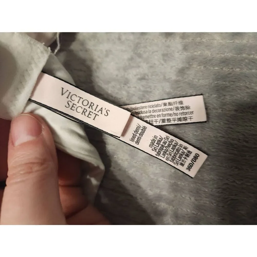 Victoria's Secret Size 36D Body by Victoria Lined Demi Bra White